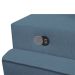 Sofá 3 Lugares Retrátil Moon com USB Linho Azul 200 cm