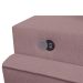 Sofá 3 Lugares Retrátil Moon com USB Linho Rosa 220 cm