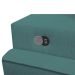 Sofá 3 Lugares Retrátil Moon com USB Linho Verde 220 cm