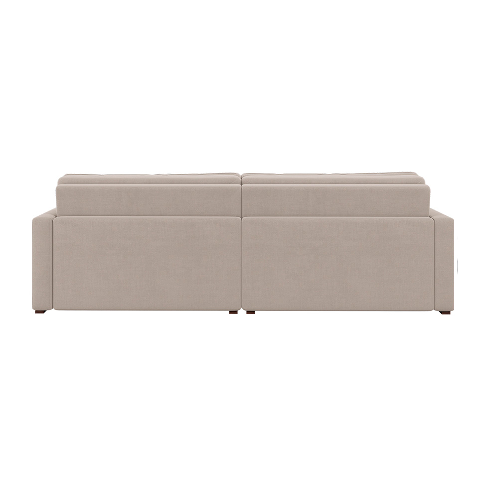 Sofá 3 Lugares Retrátil e Recinável Sunset Linho Cru 200 cm