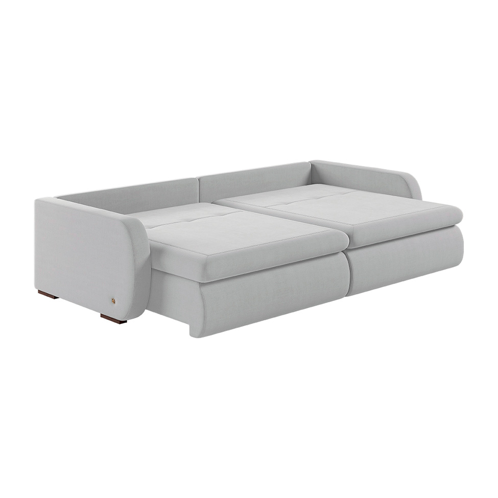 Sofá 3 Lugares Retrátil e Recinável Sunset Linho Gelo 220 cm