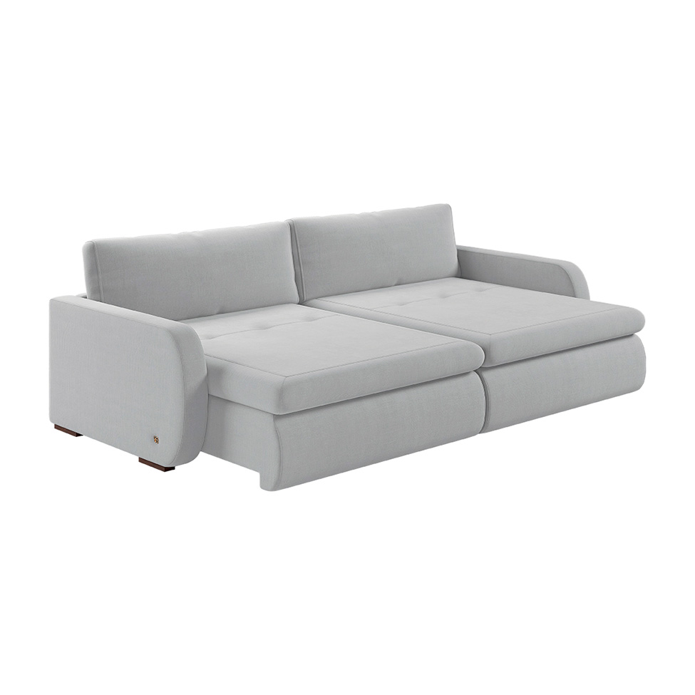 Sofá 3 Lugares Retrátil e Recinável Sunset Linho Gelo 220 cm