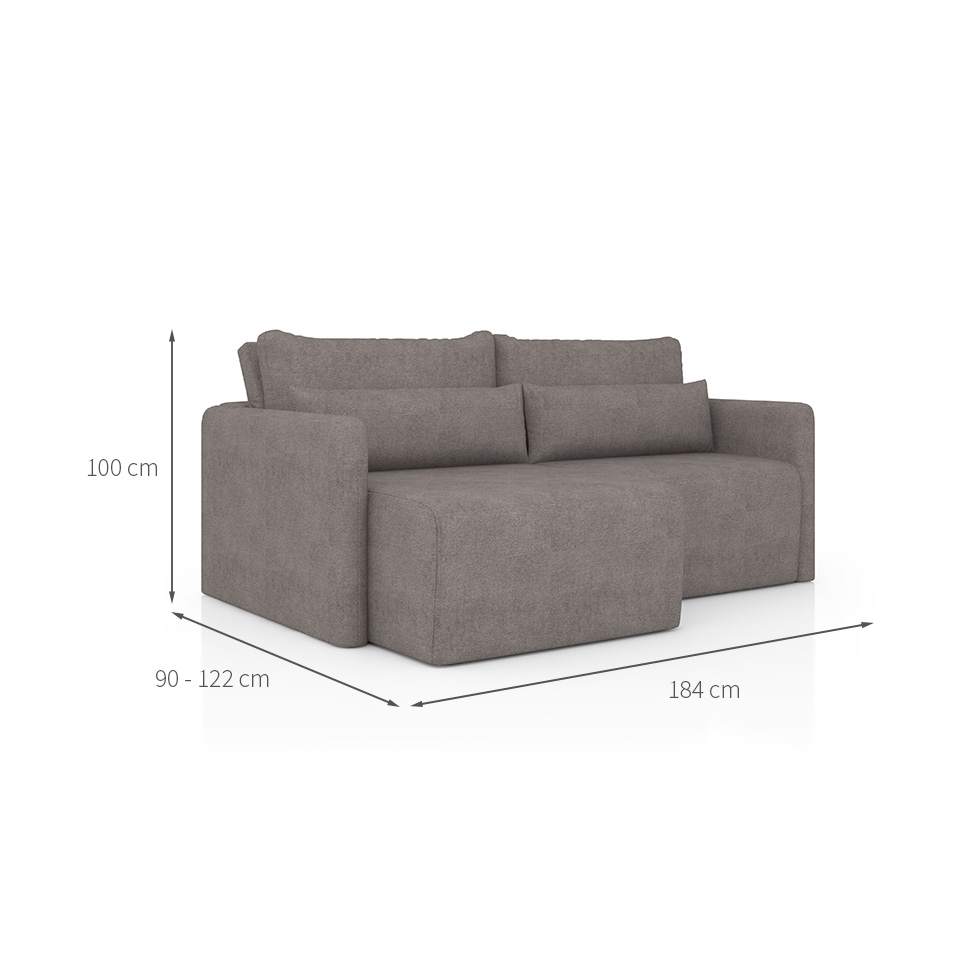 Sofá 3 Lugares Retrátil e Reclinável Bogotá Tellaio Rivera Cinza 184 cm