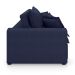 Sofá 3 Lugares Retrátil e Reclinável Cannes Linho Bouclé Azul 200 cm