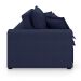 Sofá 3 Lugares Retrátil e Reclinável Cannes Linho Bouclé Azul 220 cm