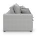 Sofá 3 Lugares Retrátil e Reclinável Cannes Linho Bouclé Cinza 220 cm