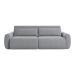 Sofá 3 Lugares Retrátil e Reclinável City Linho Cinza 180 cm