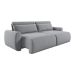 Sofá 3 Lugares Retrátil e Reclinável City Linho Cinza 180 cm