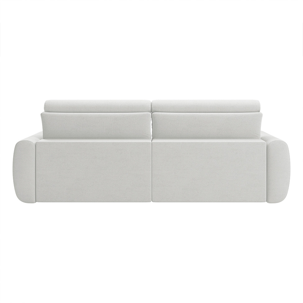 Sofá 3 Lugares Retrátil e Reclinável City Linho Cru 180 cm