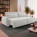 Sofá 3 Lugares Retrátil e Reclinável City Linho Cru 220 cm