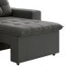 Sofá 3 Lugares Retrátil e Reclinável Giorno Suede Cinza