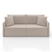 Sofá 3 Lugares Retrátil e Reclinável Malta Veludo Creme 180 cm