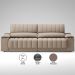 Sofá 3 Lugares Retrátil e Reclinável Murano com Porta-Copos Velosuede Capuccino 200 cm