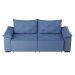 Sofá 3 Lugares Retrátil e Reclinável Napoles Suede Azul