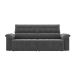 Sofá 3 Lugares Retrátil e Reclinável Santorini Veludo Cinza 220 cm