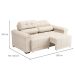 Sofá 3 Lugares Retrátil e Reclinável Smart Suede Bege