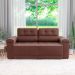 Sofá 3 Lugares Retrátil e Reclinável Smart Suede Marrom