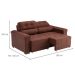 Sofá 3 Lugares Retrátil e Reclinável Smart Suede Marrom