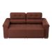 Sofá 3 Lugares Retrátil e Reclinável Smart Suede Marrom