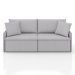 Sofá 3 Lugares Retrátil e Reclinável Stilo Linho Prata 194 cm