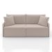 Sofá 3 Lugares Retrátil e Reclinável Stilo Veludo Creme 194 cm