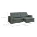 Sofá 3 Lugares Retrátil e Reclinável com USB Versalhes Molas Suede Chumbo 210 cm