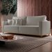 Sofá 3 Lugares Riviera Linho Cinza 230 cm