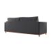 Sofá 3 Lugares Riviera Veludo Cinza 210 cm