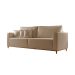 Sofá 3 Lugares Riviera Veludo Marrom 190 cm