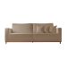 Sofá 3 Lugares Riviera Veludo Marrom 190 cm