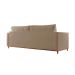 Sofá 3 Lugares Riviera Veludo Marrom 190 cm