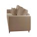 Sofá 3 Lugares Riviera Veludo Marrom 190 cm