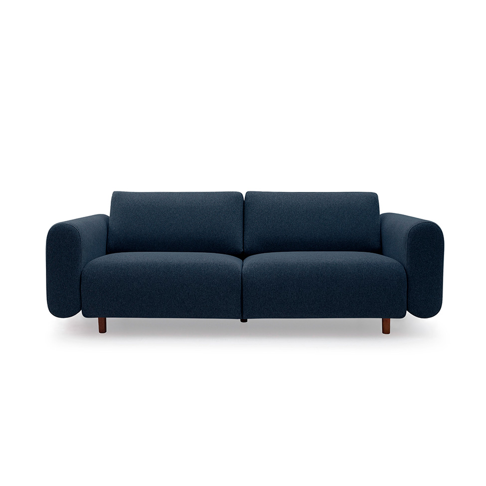 Sofá 3 Lugares Vicenzo Linho Azul 180 cm