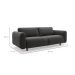 Sofá 3 Lugares Vicenzo Linho Cinza 180 cm