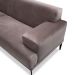 Sofá 3 Lugares Vito Veludo Cinza 220 cm