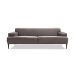 Sofá 3 Lugares Vito Veludo Cinza 220 cm