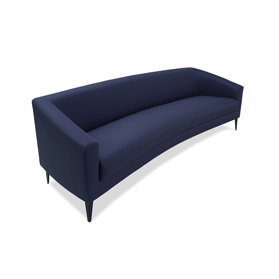Sofá 3 Lugares Vittorio Linho Azul 210 cm