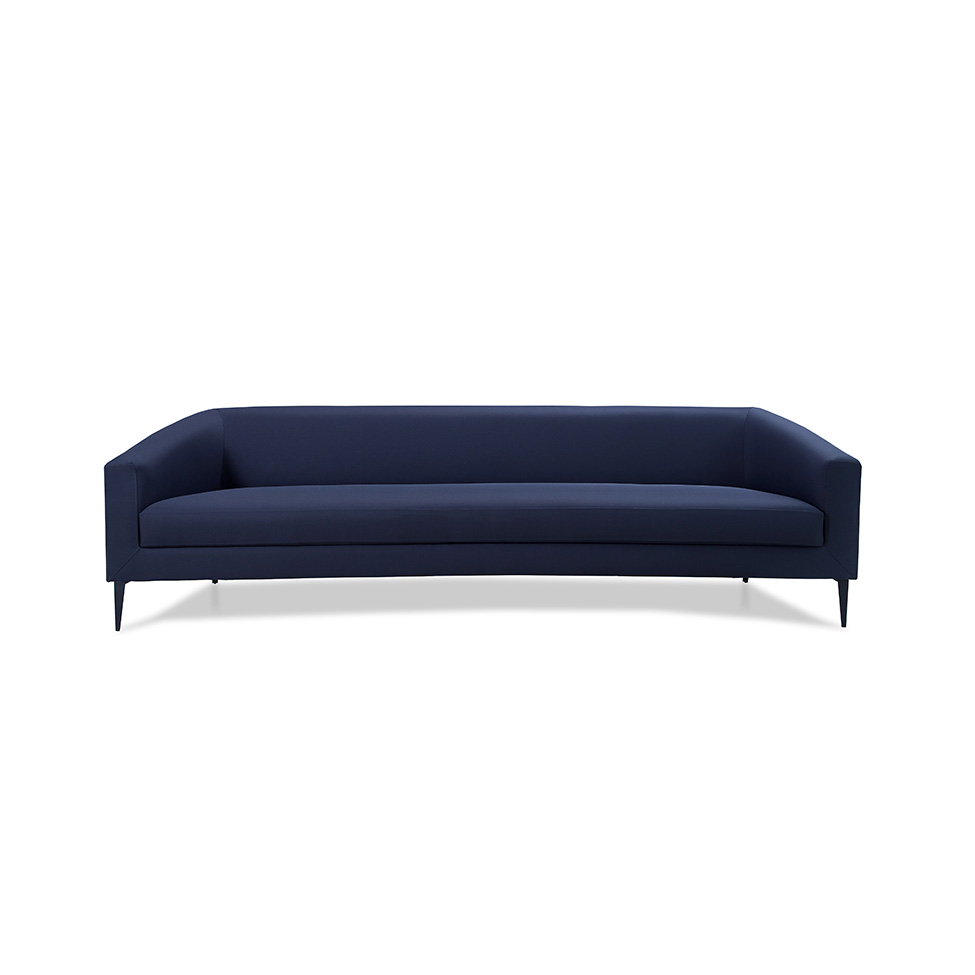 Sofá 3 Lugares Vittorio Linho Azul 210 cm