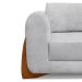 Sofá 3 Lugares Yves Bouclé Cinza 180 cm