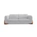 Sofá 3 Lugares Yves Bouclé Cinza 180 cm
