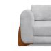 Sofá 3 Lugares Yves Bouclé Cinza 220 cm