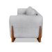 Sofá 3 Lugares Yves Bouclé Cinza 220 cm