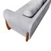 Sofá 3 Lugares Yves Bouclé Cinza 220 cm