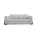 Sofá 3 Lugares Yves Bouclé Cinza 220 cm