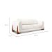 Sofá 3 Lugares Yves Bouclé Off White 180 cm