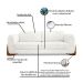 Sofá 3 Lugares Yves Bouclé Off White 200 cm
