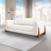 Sofá 3 Lugares Yves Bouclé Off White 220 cm