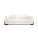 Sofá 3 Lugares Yves Bouclé Off White 220 cm