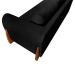 Sofá 3 Lugares Yves Bouclé Preto 180 cm