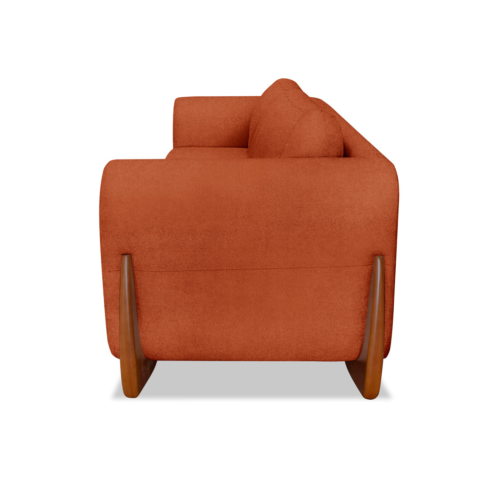 Sofá 3 Lugares Yves Bouclé Terracota 180 cm
